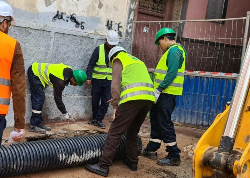 الدار البيضاء : مجهودات متواصلة لتجديد شبكة التطهير السائل بسيدي الخدير