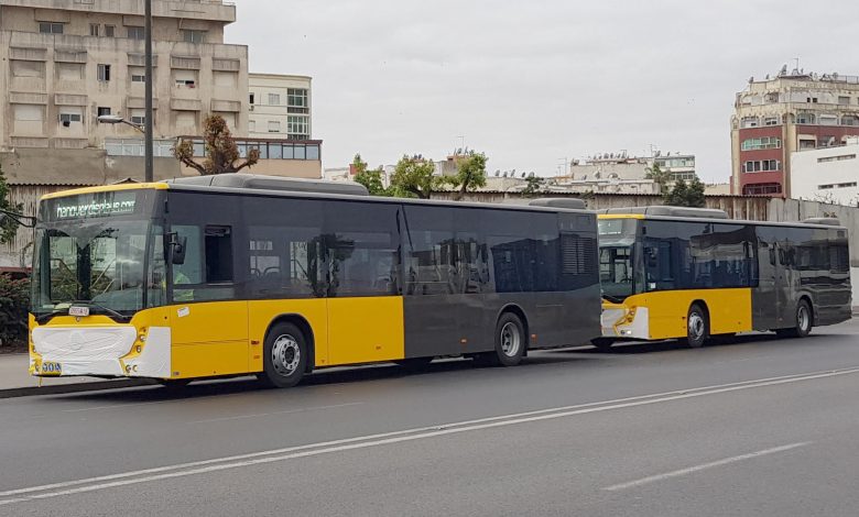 تغيير في جزء من مسار 4 خطوط لحافلات الدار البيضاء